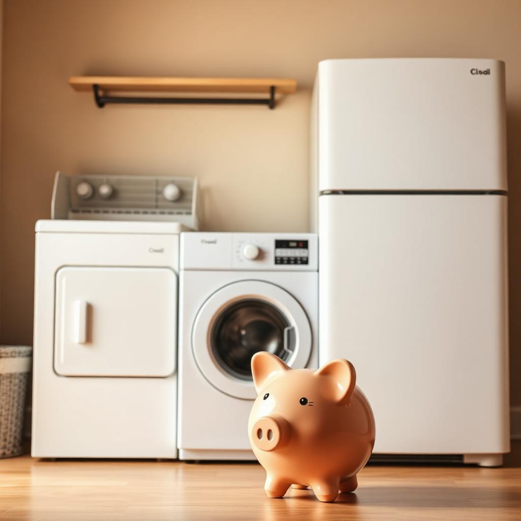 Simple, low-maintenance home appliances with a piggy bank